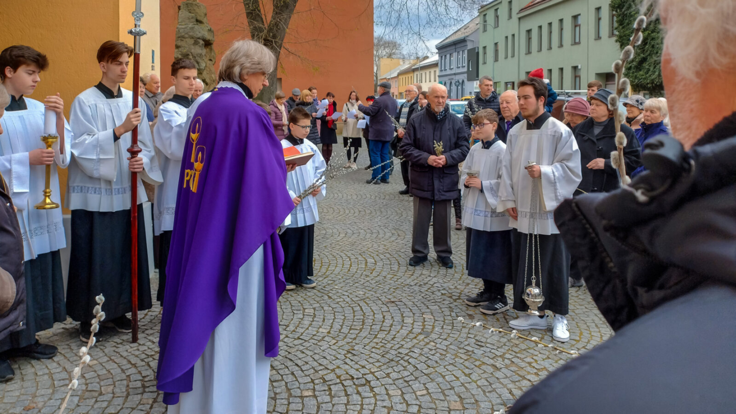 Květná neděle v hodolanské farnosti